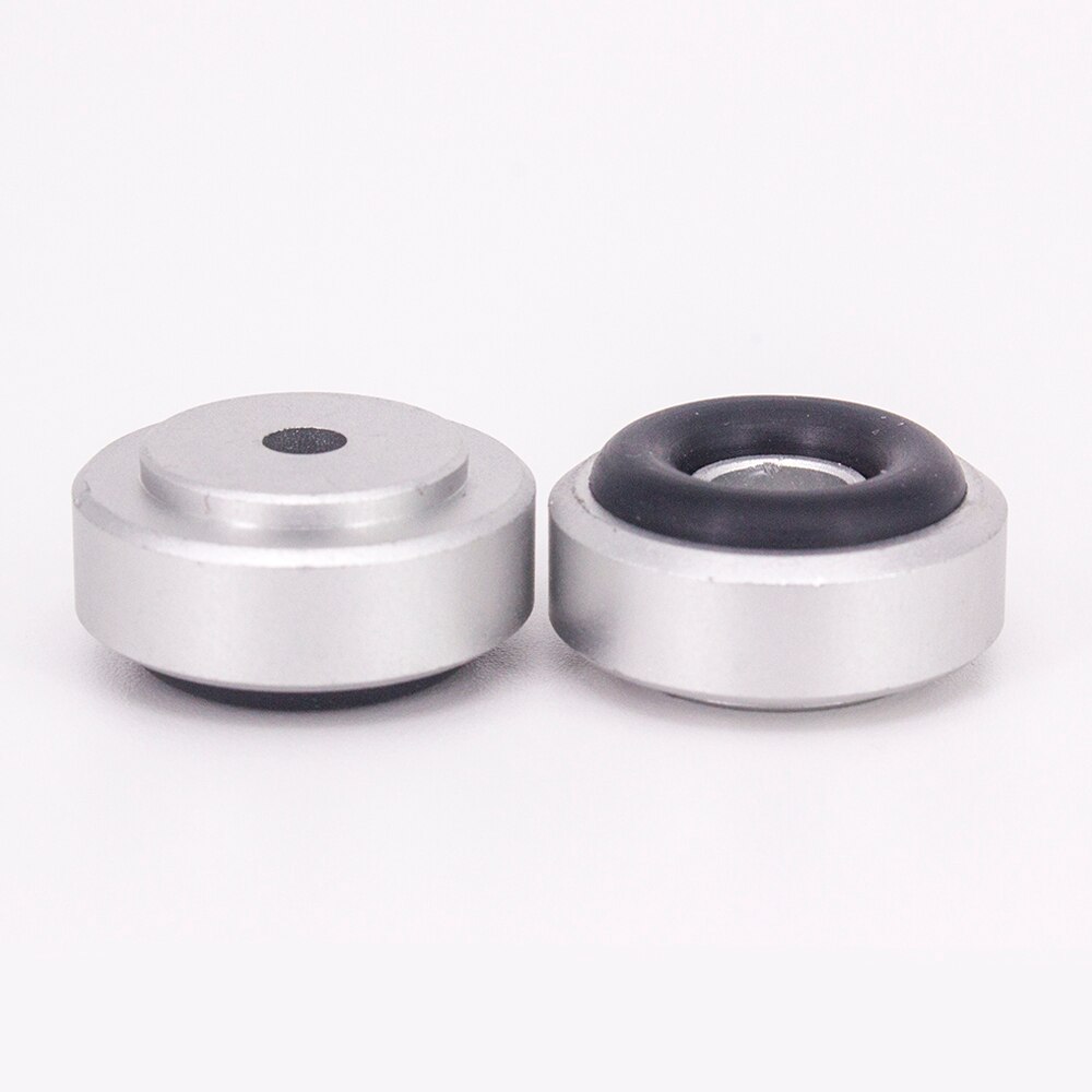 4Stck Verstärker Füße Stoßdämpfer 20*8mm Schwarz Silber Gold Lautsprecher plattenspieler Fuß Spitze Gummi Ring Verstärker füße Aluminium