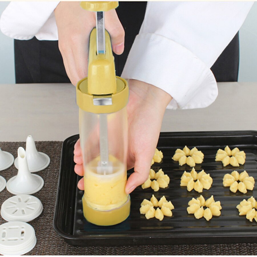 Manuel kiks-småkagedråbemaskine til køkkenværktøj til bagning af småkager