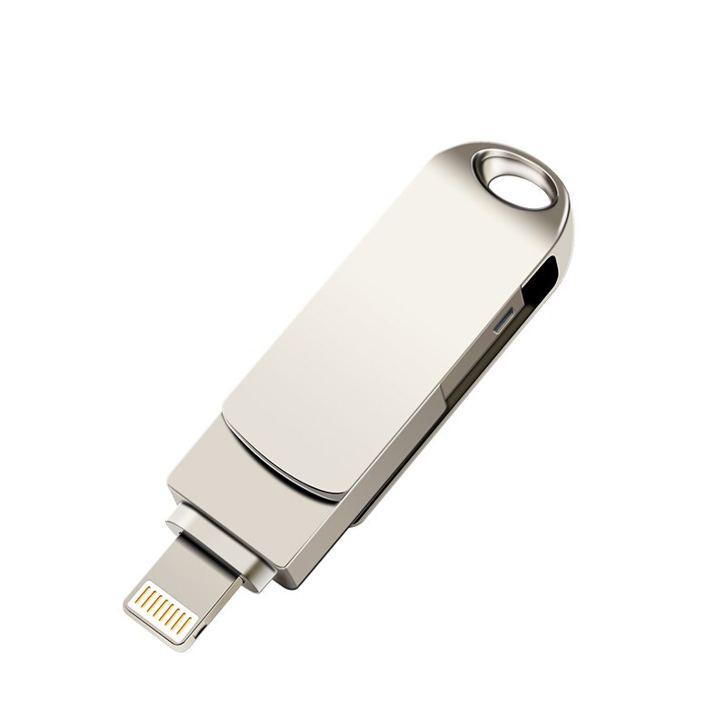 Heißer 2ln1 64GB 32GB 16GB 8GB Metall USB 3.0 OTG iFlash Antrieb HD USB-Stöcke für iPhone für iPad für iPod und Android Telefon