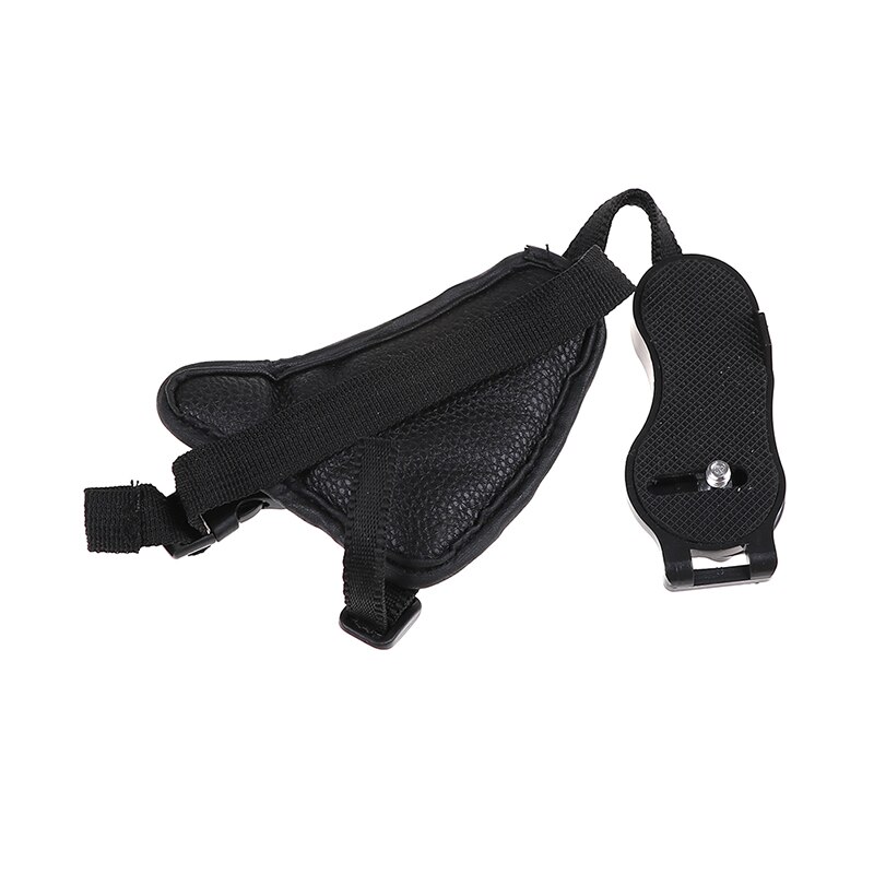 Camera Pu Leather Grip Snelle Pols Riem Zachte Hand Grip Camera Tas Universele Voor Canon Voor Nikon Voor Sony olympus Zwart