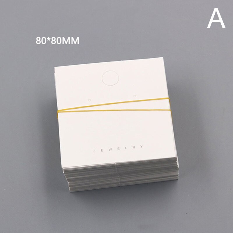 20 Stks/partij Oorbellen En Kettingen Display Kaarten Karton Earring Verpakking Hang Tag Card Oorstekers Papieren Kaart Sieraden: A