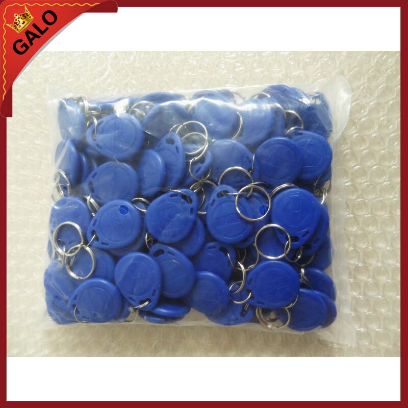 IP65 100Pcs Blue125Khz Kaart Rfid Keyfobs Voor Toegangscontrole En Andere Rfid-lezer Gebruiken