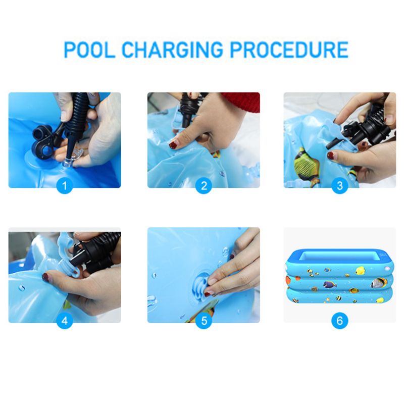 Summer Inflatable Swimming Pool Backyard Inflated Bathtub Garden Kid Bathing Tub Q1FE