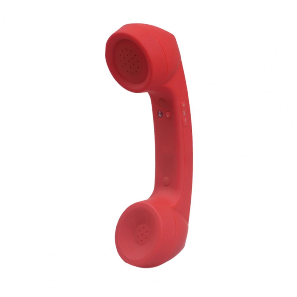 Drahtlose Telefon Empfänger Retro Schnurlose Telefon Retro Hörer Bluetooth-kompatibel Handy Handheld Empfänger Kopfhörer: Rot