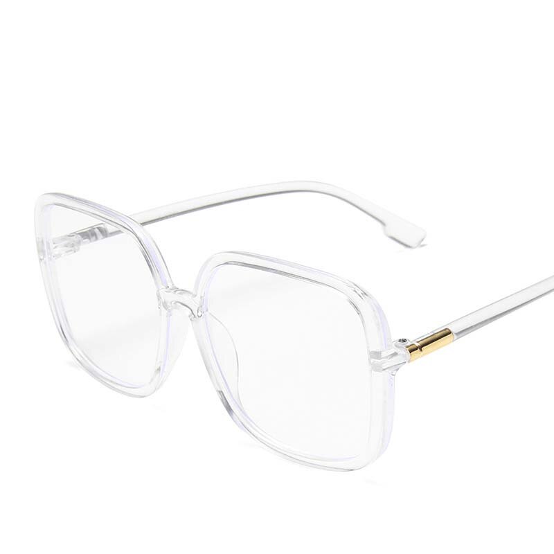 Anti Blue Light Oversized Square Glasses Frame Brand Black Big Eyeglass Frames Clear Lens Glasses