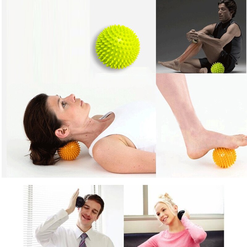 PVC Hand Massage Ball Trigger Point Fitness Ball Portable Physiotherapy Hand Foot Pain Relief Yoga Balls Training Grip Ball