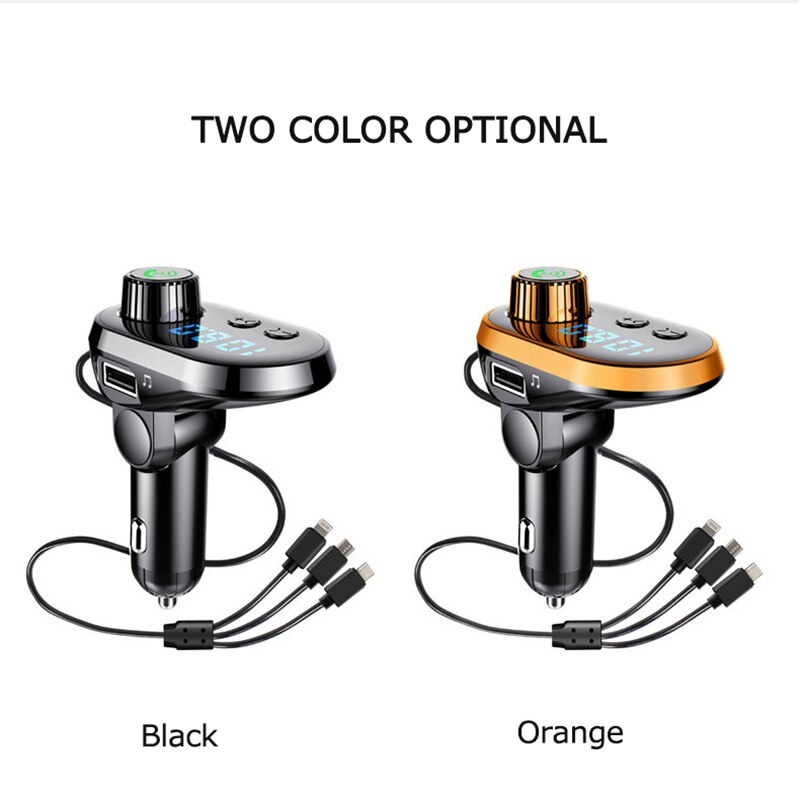 Q15 Car Handsfree Wireless Bluetooth Kit FM Transmitter Car LCD Display MP3 Player USB Charger FM Modulator Car Accessories