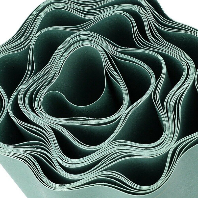 AFBC Garden Lawn Edging Strip Flexible Plastic Decoration Border Courtyard Fence 9M