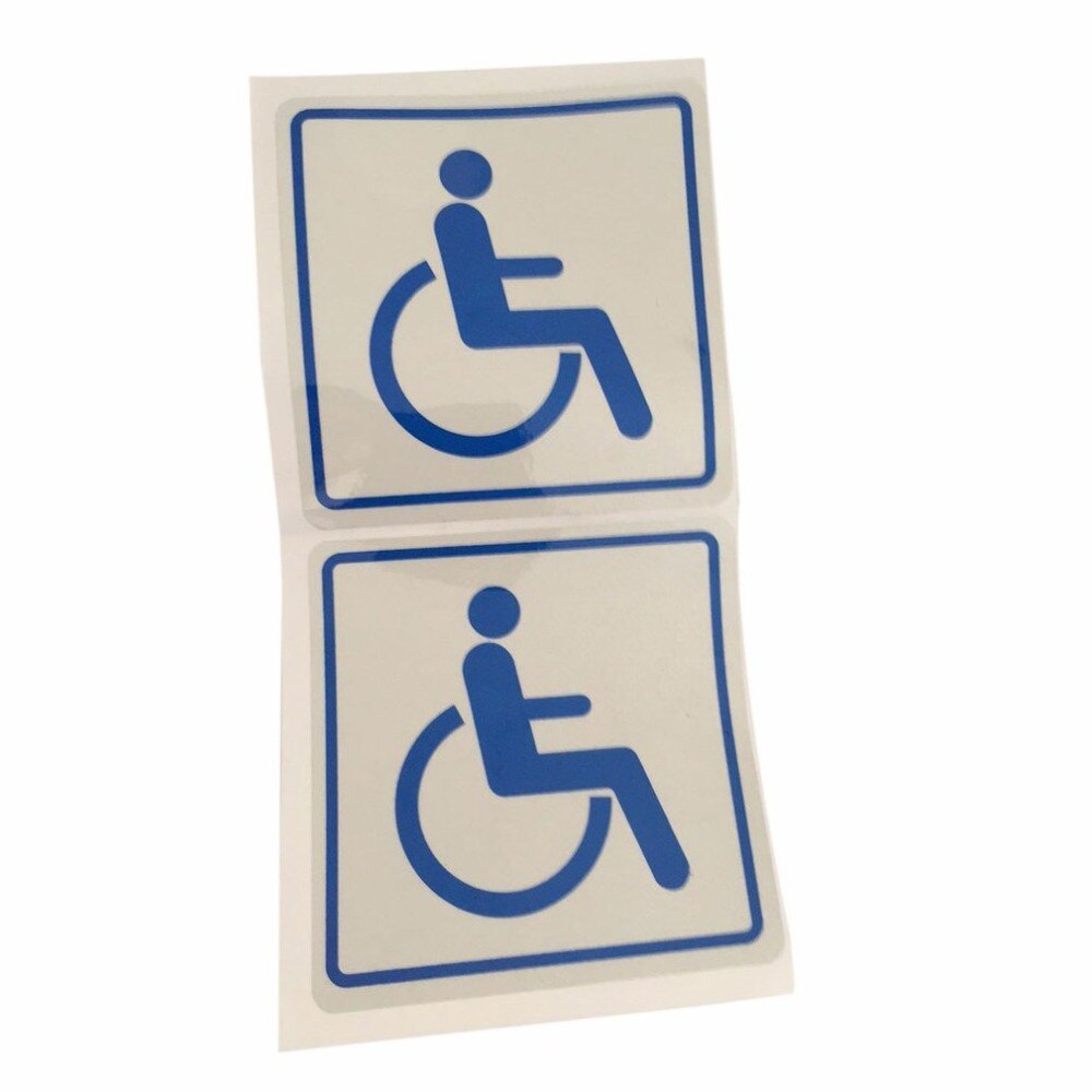 Disabled Car Window Stickers-Self Adhesive Vinyl-Disability Handicapped Aids