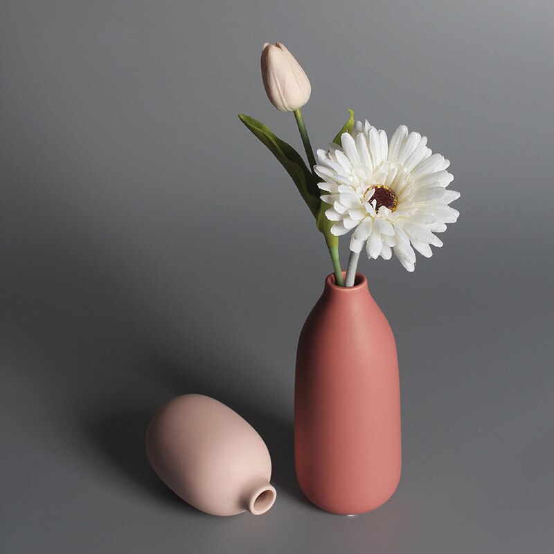 Morandi bloemenvazen klein voor eettafel woonkamer bruiloft middelpunt hotel kantoor scandinavische huisdecoratie keramische vaas pot