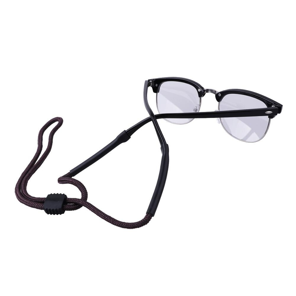 5Pcs Zonnebril Retainer Lenzenvloeistof Veiligheidsgordel Rope Verstelbare Eyewear Houder Sluiting Sport Neck Cord Chain Rubber Lanyard Clip