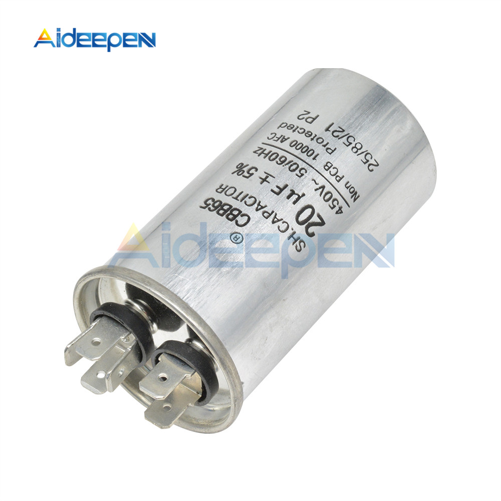 CBB65 20uF 450V AC Motor Capacitor Air Conditioner Compressor Start Capacitor for Air Conditionin Refrigerator Oven Water Pump