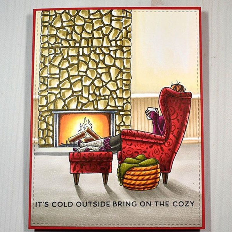 QWELL Relax Clear Stamps for Scrapbooking and Card Making Paper Craft Transparent Silicone