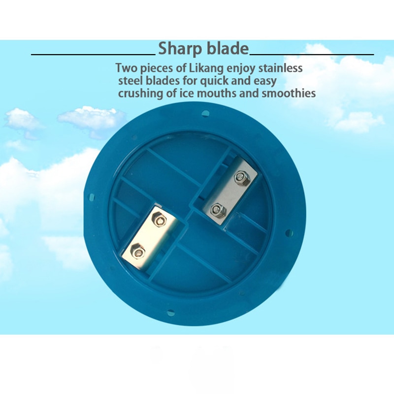 Portable Hand Crank Manual Ice Crusher Shaver Kids Shredding Snow Cone Maker Machine Kitchen