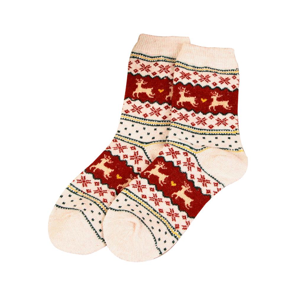 1 par julesokker kvinder tegneserie sjov sød vinter kvinde & strømper bomuld kvadratfod personlighed sokker harajuku 4