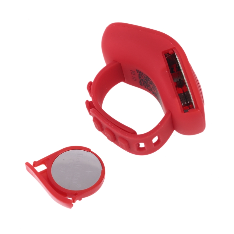 6 Digital Finger Tally Counter 8 Channels with LED Backlight Time Chanting Prayer Silicone Ring Electronic Hand Counter