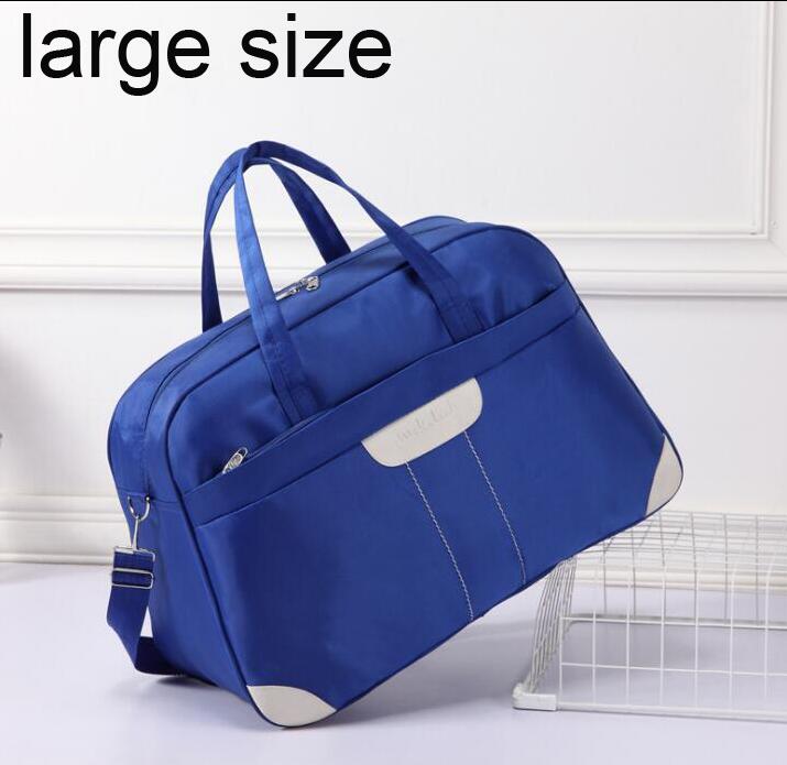 ANAWISHARE Women Travel Bags Men Luggage Travel Duffle Bag Nylon Waterproof Daily Travel Handbag Shoulder Bag Bolso Deporte: large blue