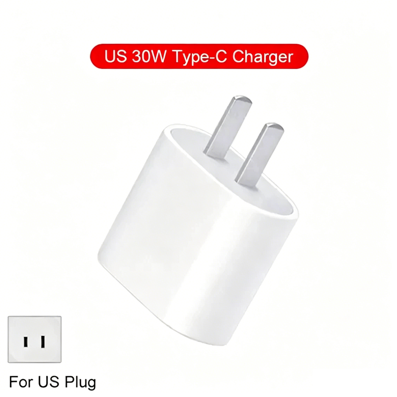 30W USB-C snellader voor iPhone 13 15 17 14 12 11 16 Pro Max Plus PD-lader oplaadkabel accessoires: Kr