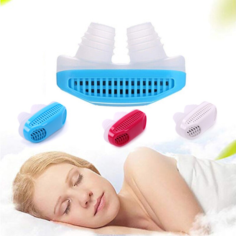 Dilatadores nasales antirronquidos de silicona, Clip Nasal antirronquidos, bandeja para dormir, ayuda para dormir, protector de Apnea, dispositivo nocturno