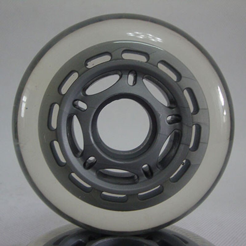 Indoor/Outdoor Roller Skate Wheels LED Light Up Inline Skate Wheels 72mm/ 76mm/80mm Inline Skates Replacement Wheel Flash Luminous Wheels 8 Pack,Green,76mm