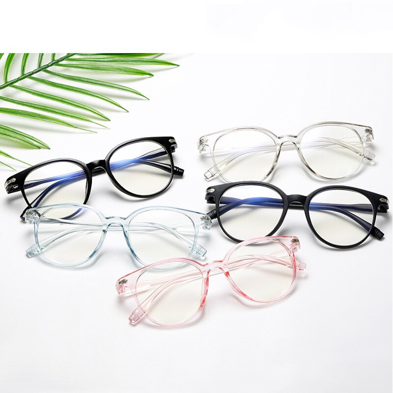 Elbru Vintage Blue Light Blocking Glasses Frame Women Men Anti Blue Light Computer Glasses Blue-ray Spectacle Eyeglasses Frame
