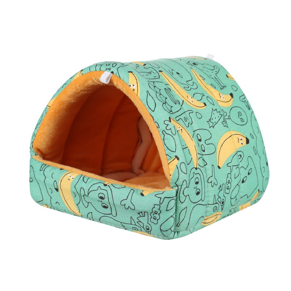 Leuke Mini Kooi Konijn Eekhoorn Winter Warm Mat Cavia Nest Hamster Huis Kleine Dier Slapen Bed Huisdier Opknoping Kooi: 4XL / Oranje