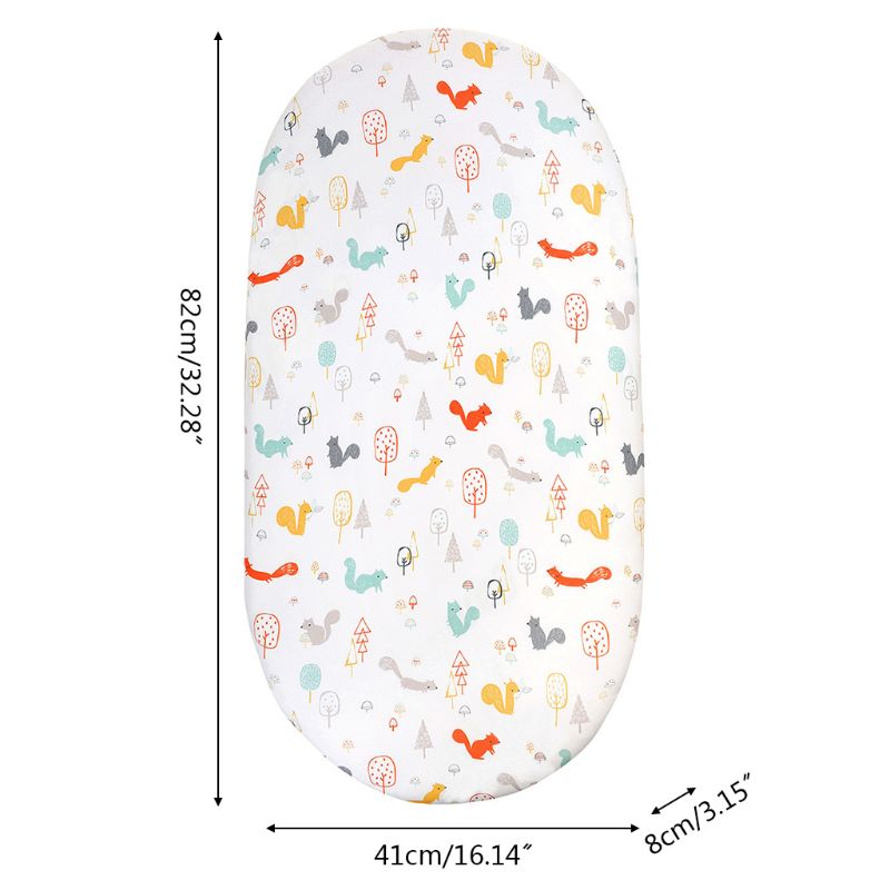 Baby Diaper Changing Pad Cartoon Printed Cradle Cover Infant Mattress Crib Sheet A2UB