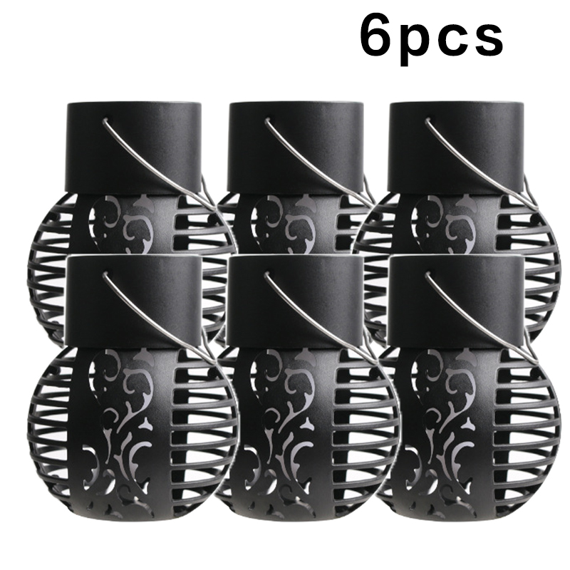 Luces solares para exteriores, linterna Retro, lámpara de llama colgante, iluminación de paisaje, luces de suelo, foco, decoración de jardín y hogar: Rojo