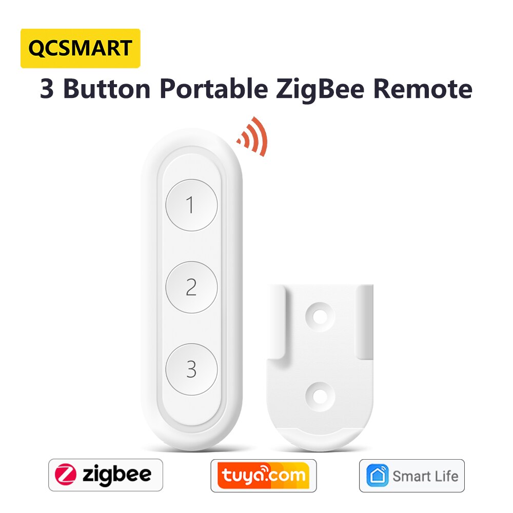 ZigBee 3.0 Wireless 8 Type Push Button Switch Remote Tuya Smart Life App Control Scene Automation ZigBee2MQTT Home Assistant: 3 Button Remote