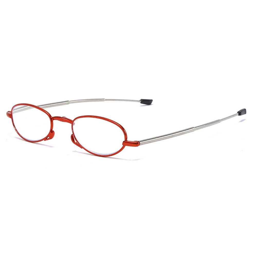 Draagbare Vouwen Leesbril Met Opslag Vrouwen Mannen Blauw Licht Blokkeren Verziend Brillen Vergrootglas Eyewear Sleutelhanger