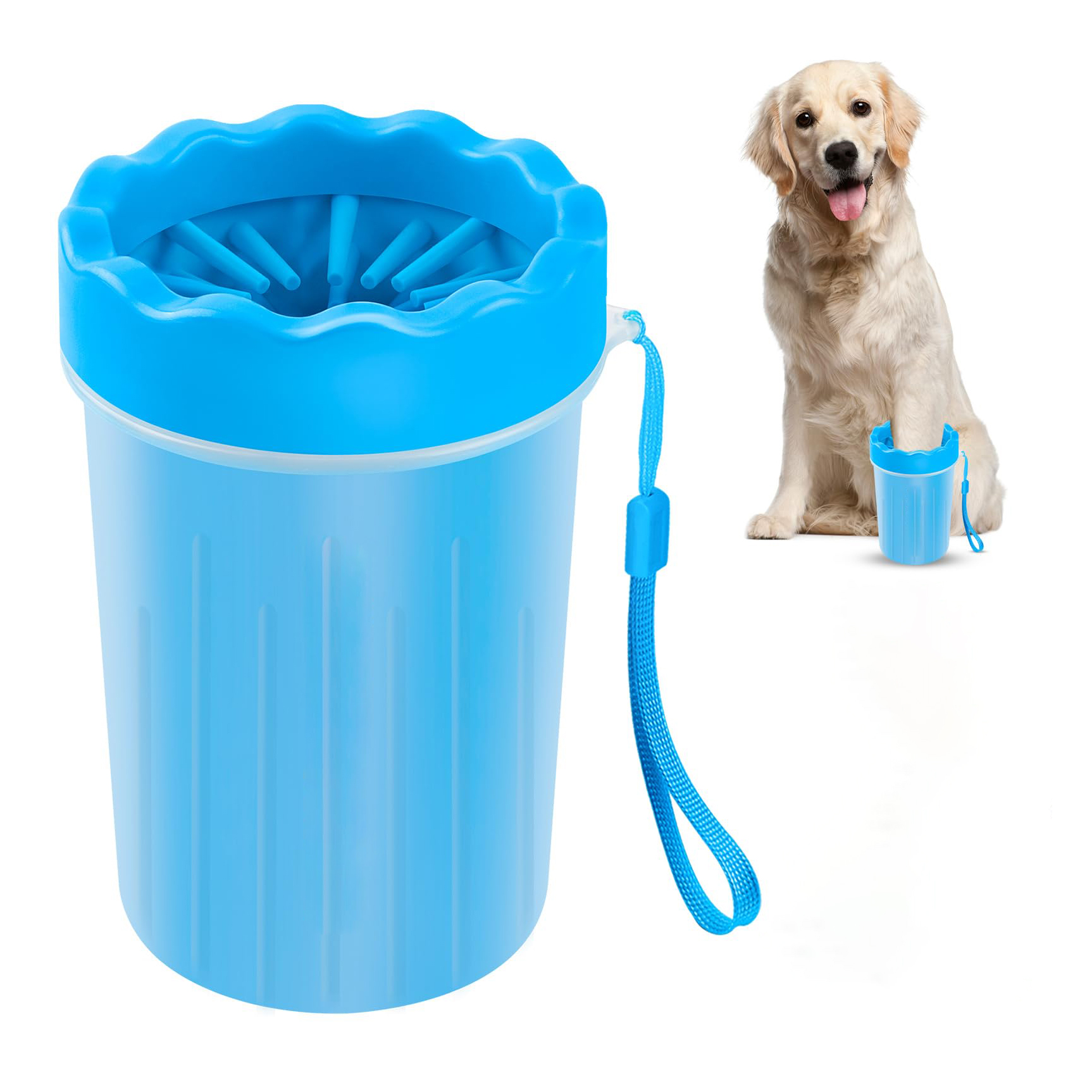 Dog Paw Cleaner Washer Buddy Muddy Pet Foot Cleaner voor honden en katten: 6XL / SCARLET