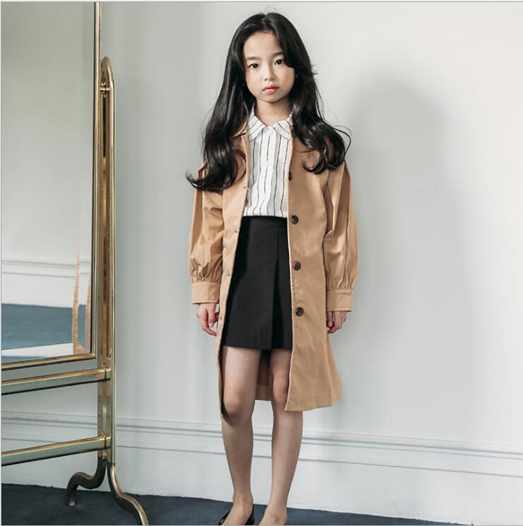 Meisjes Jassen Voor Lente Herfst Kinderen Trenchcoat Kinderen Bovenkleding Leuke Meisjes Kleding Meisjes Jassen 6 8 10 12 14 Jaar