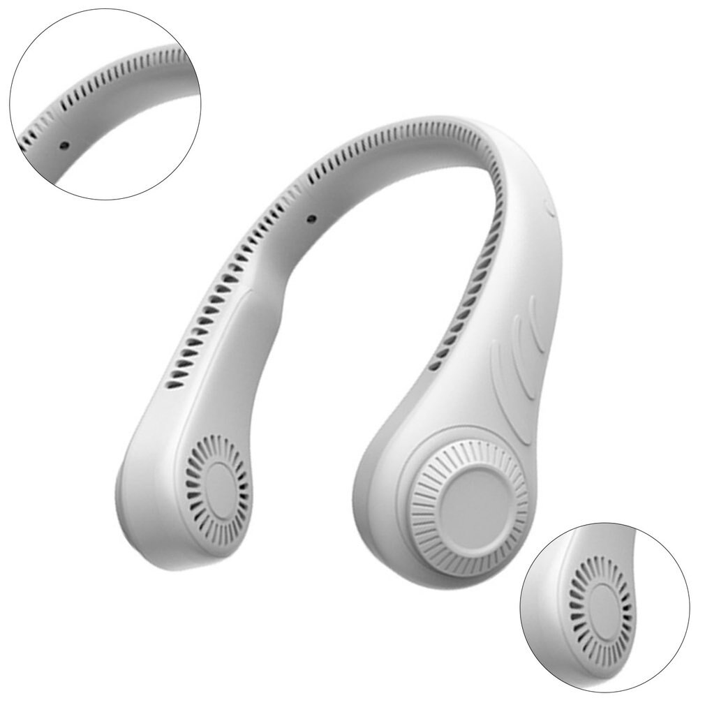 Draagbare Opknoping Hals Ventilator Bladeless Ventilator Persoonlijke Wearable Nekband Bladloze Ventilator Usb Oplaadbare Fan Mini Ketting Fan