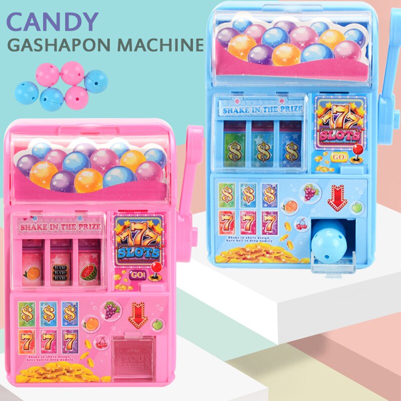 Manual Lucky Lottery Machine Funny Desktop Toy Miniature Lottery Toy Educational Toy For Home Party Girls Random Color