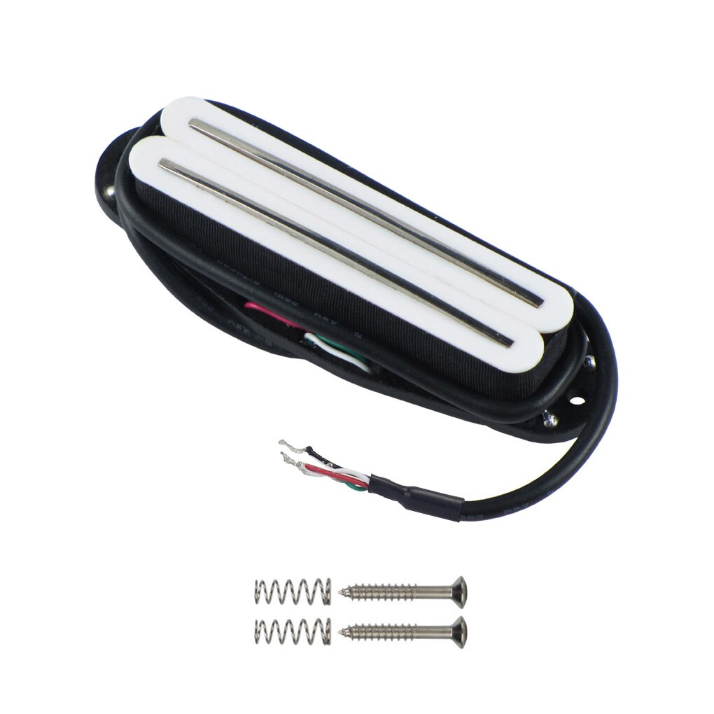 Floror – micro Humbucker double Rail , 4 fils, en céramique, pièces de guitare électrique, noir/blanc/jaune au choix