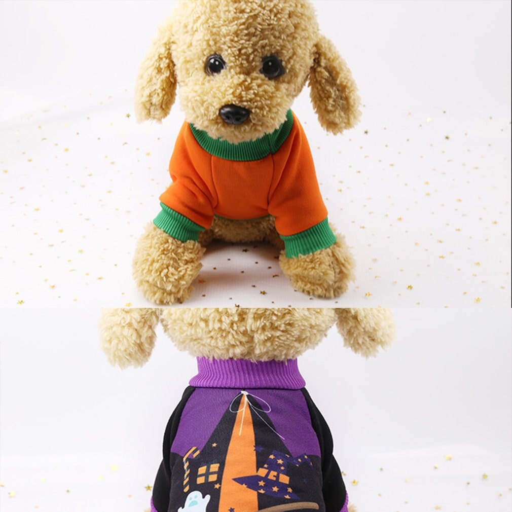 Halloween Pet Dog Sweater Pumpkin Knit Jumper Clothes For Dogs Pets Costume Party for Cat and Puppy