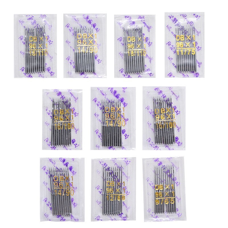 100 piezas agujas de coser máquina de coser DIY hilo Hogar Universal de acero artesanal máquina de coser todo tamaño herramientas de coser aguja