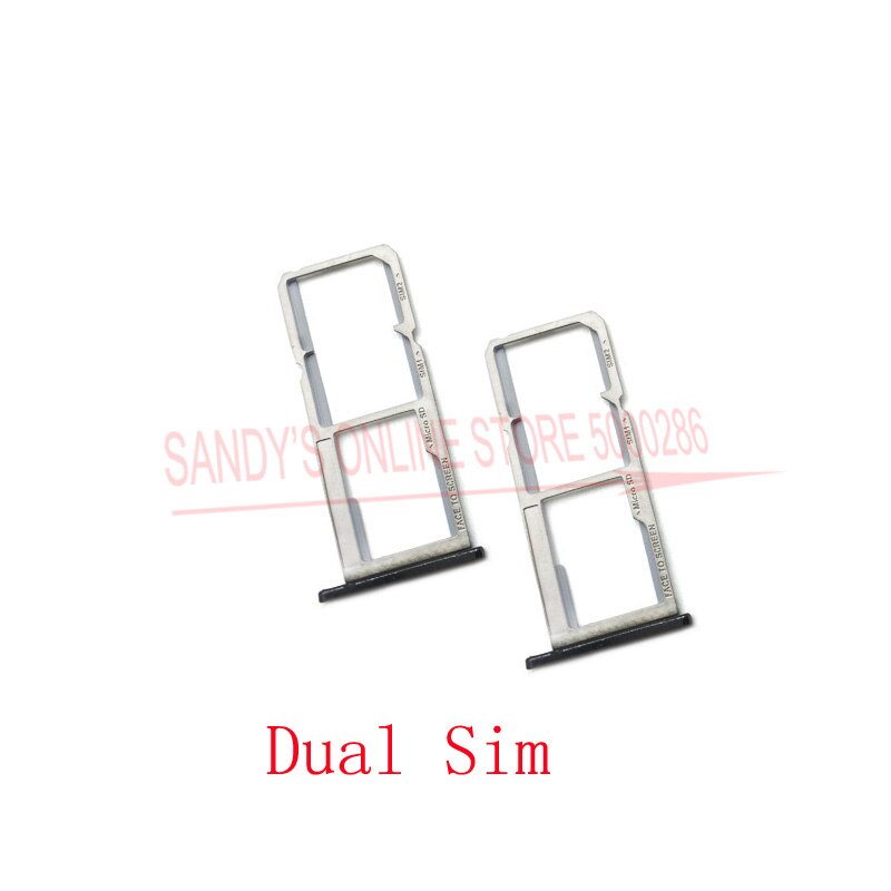 10 Pcs Single Dual Sim-kaart Lade Houder Reader Adapters Voor Motorola Moto G6 Play Micro Sim Sd Card Slot lade Reader Onderdeel