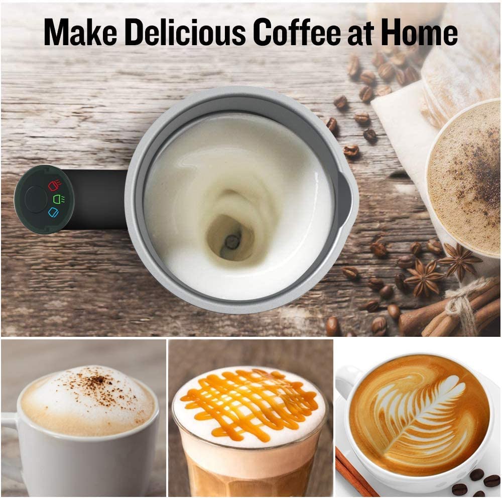 Nobebird Milchaufschäumer Foarmer Kalt/Heißer Latte Cappuccino Schokolade voll automatische Milch Wärmer Kühlen berühren