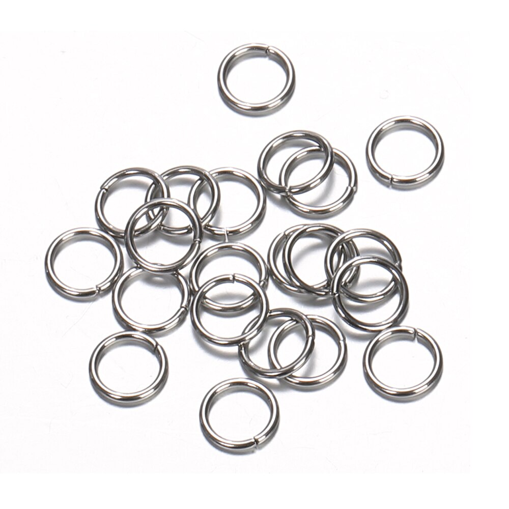 200 sztuk/partia 3 4 5 6 7 8 10mm pierścień ze stali nierdzewnej Jump i pierścień dzielony otwórz pojedyncze pętli połącz pierścień do tworzenia biżuterii...