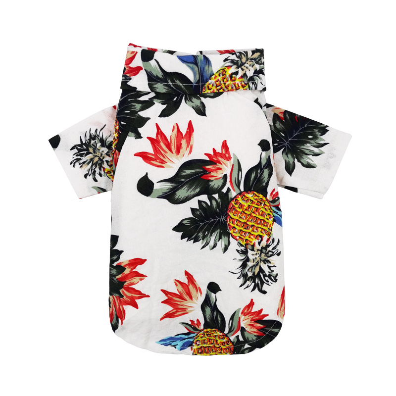 Lente Zomer Kat T-shirt Leuke Kat Shirts Vest Kleding voor Kleine Honden Katten Gedrukt Katoen Kitten Kitty Kostuums Kleding: White / S