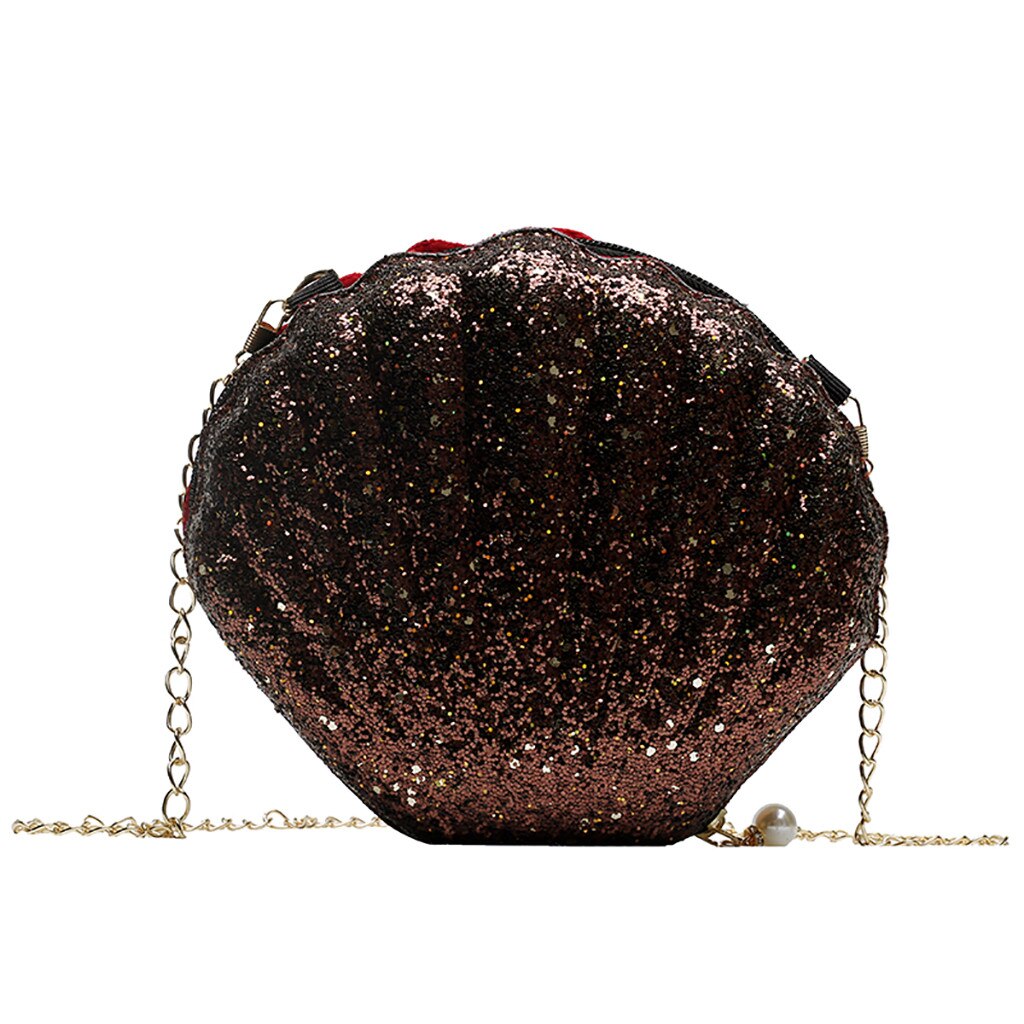 Neue Crossbody-tasche Süße Shell Kette Schulter Tasche Kupplung Tasche mädchens Umhängetasche Handtasche # YY