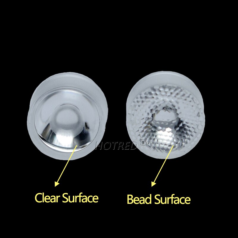 100pcs 13mm 1W 3W 5W CREE XPE LED Lens Waterproof 10 25 45 60 90 Degree SMD 3535 3030 XPE2 XPG2 XTE Plano Reflector Collimator