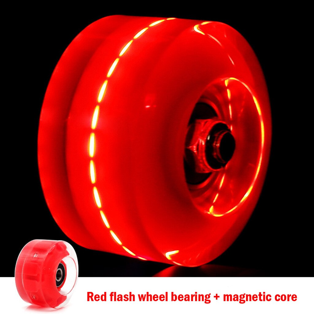 Luminous Light Up Quad Roller Skate Wheels Bearings Installed Pop-Quad Roller Luminous roller skate roller skate wheels