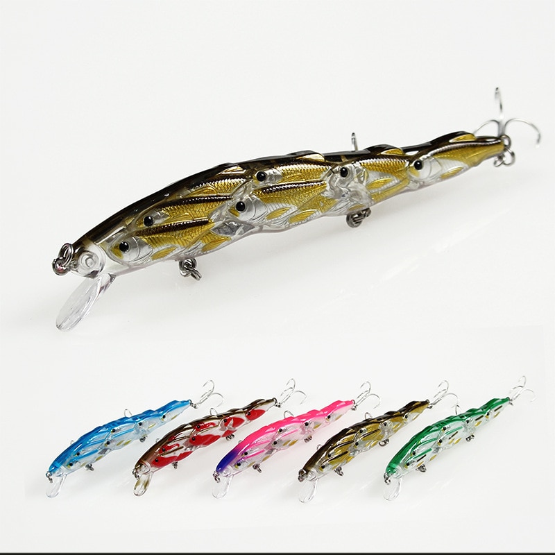 ILURE 1pcs Glass Minnow Fishing Lure Bait 15g 120mm wobbler jerkbait Suspending Pesca Lifelike isca artificial