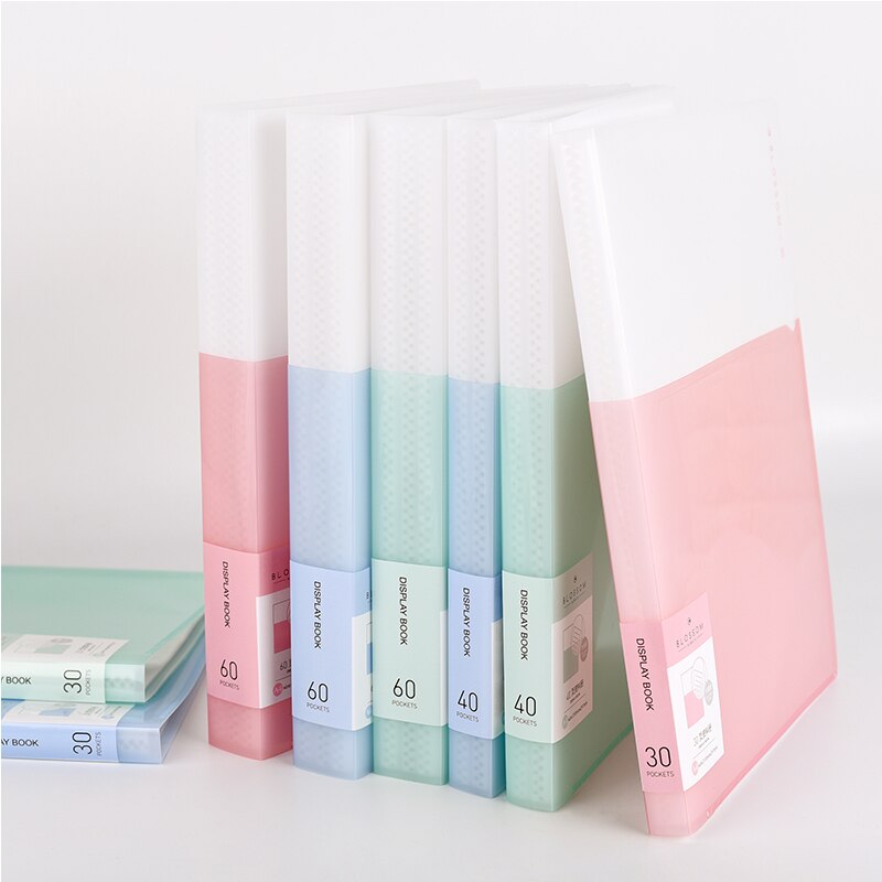 Deli 5075 Series Information Booklet A4 Multi-layer Insert Folders Folders Test Papers Stationery Student Office Transparent Bag