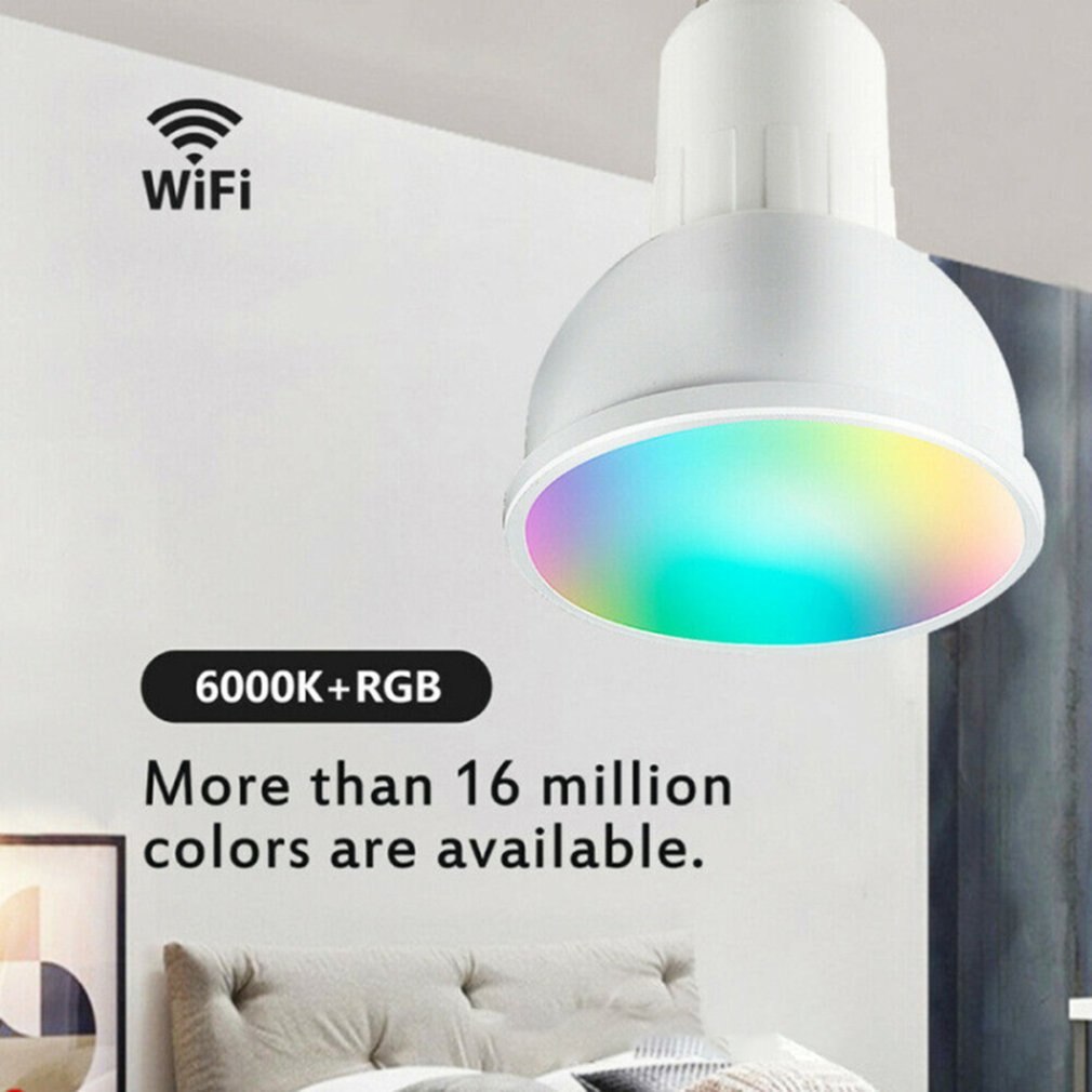Smart Wifi Spotlight Gu10 VoiceActivated ColorChanging Bulb Light