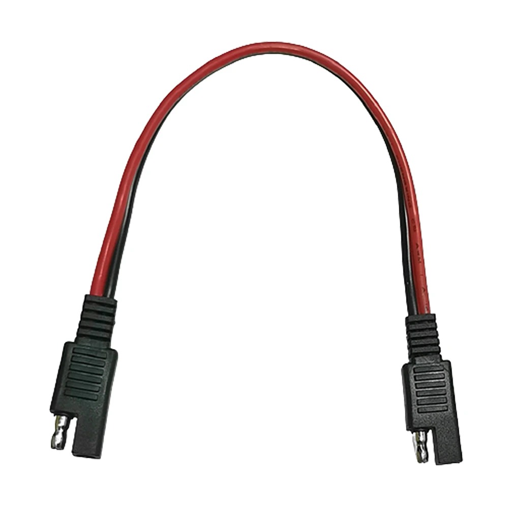 2 Pin SAE Power Automotive Extension Cord Cable 14AWG 30cm SAE to SAE Quick Connector Solar Battery Plug Wire Accessories