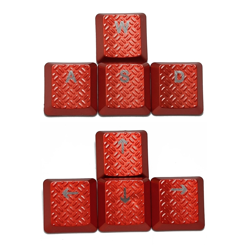 Only Keycap,DIY ABS Backlit Keycap 8 Keys Non-slip Texture Keycaps for logitech G913 G915 G813 G815 GL Tactile Switch: Red