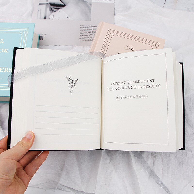 "Answers Book"Big Hard Cover Journal Diary Blank Papers Notebook Study Working Journal Pocket Memo Stationery